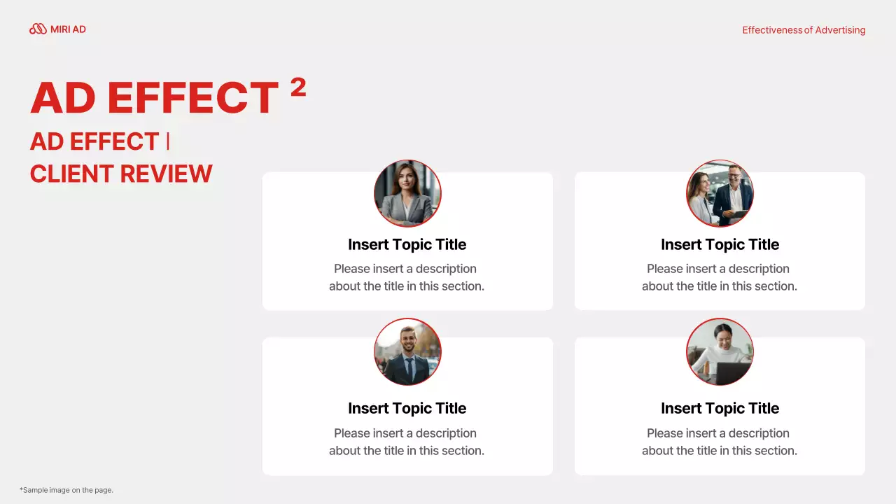 Red Professional 광고 가이드 프레젠테이션