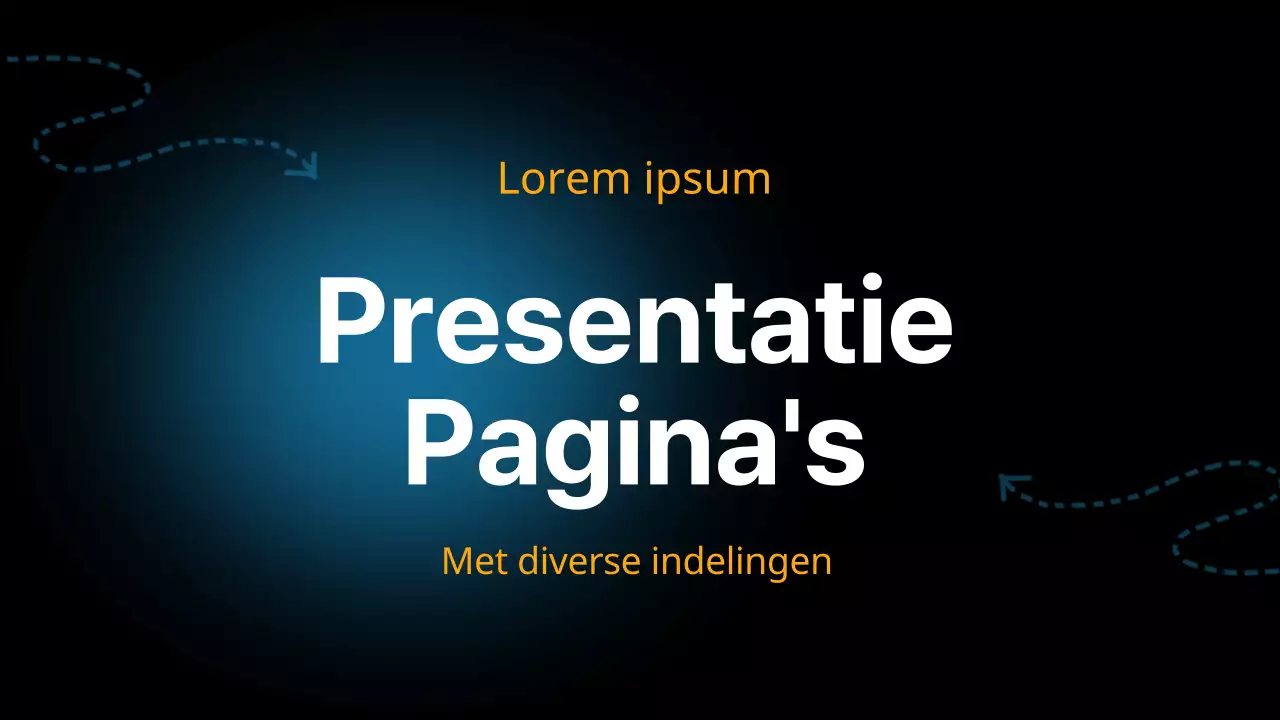 Zwart en Blauw Modern Veelzijdig Lay-out Pagina Materiaal