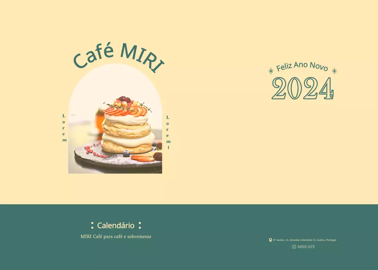 Calendário de cafés com recomendações da bebida do mês
