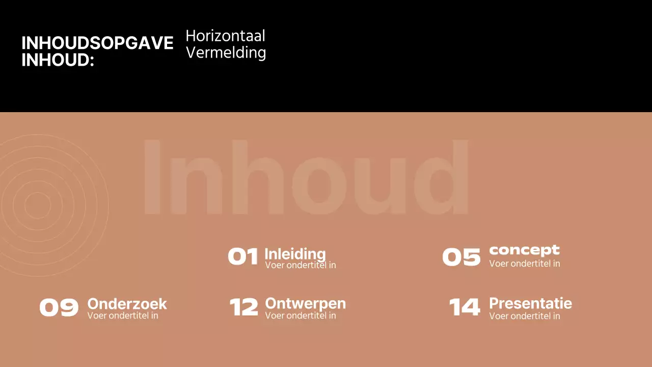 Bruin en Zwart Minimal Multiple Layout Pagina's Rapport