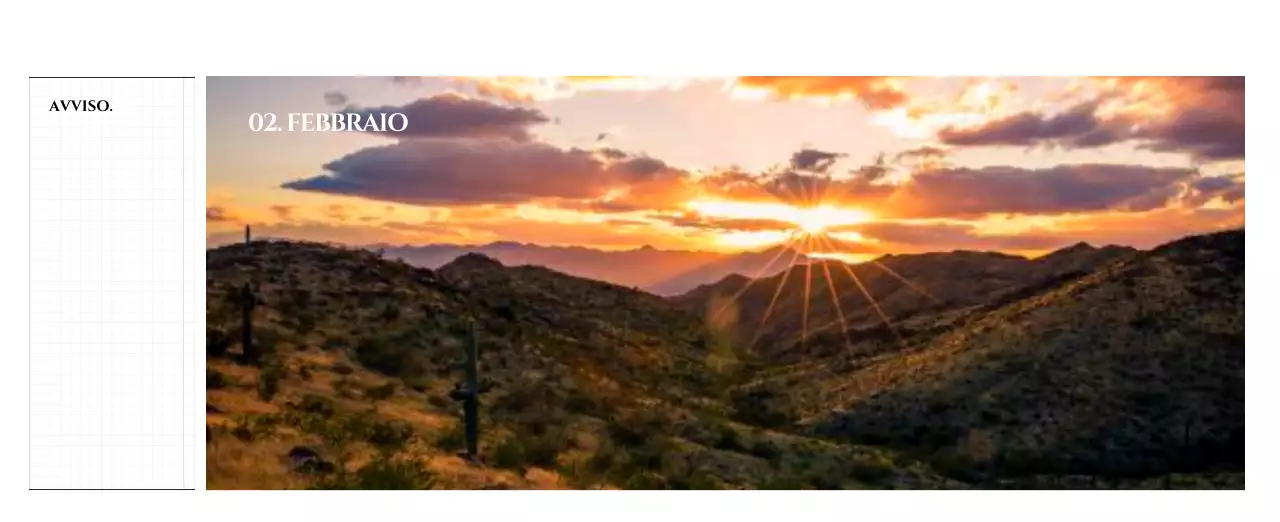 Calendario da parete in stile semplice con concetto di fotografia di viaggio emozionale in bianco e nero