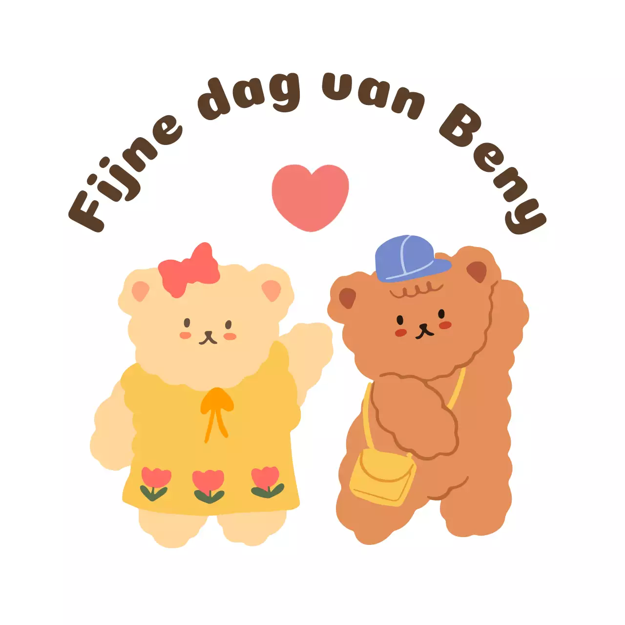 Stationery ontwerp met twee schattige teddyberen die bij elkaar staan