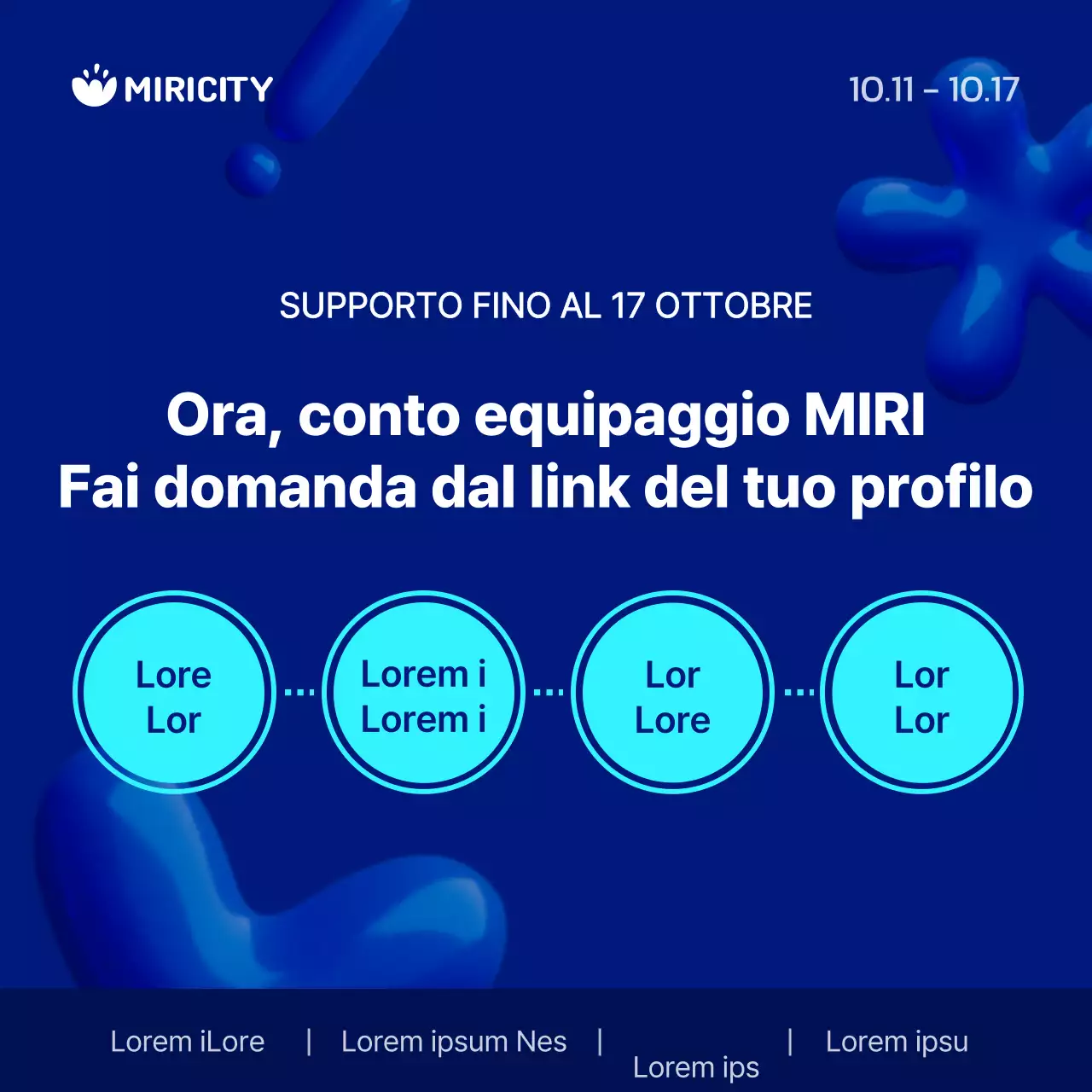 Lavori semplici in blu