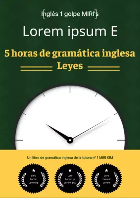 Elegante funda de gestión del tiempo en verde y amarillo
