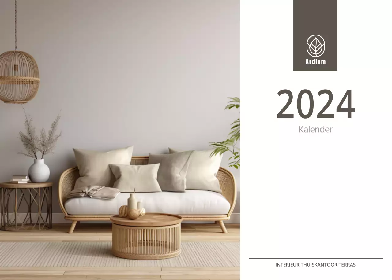 Eenvoudige, natuurlijke meubels in beige en neutrale kleuren