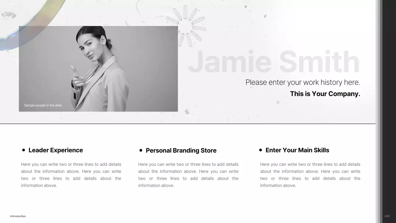 White Modern Marketing Portfolio Presentation