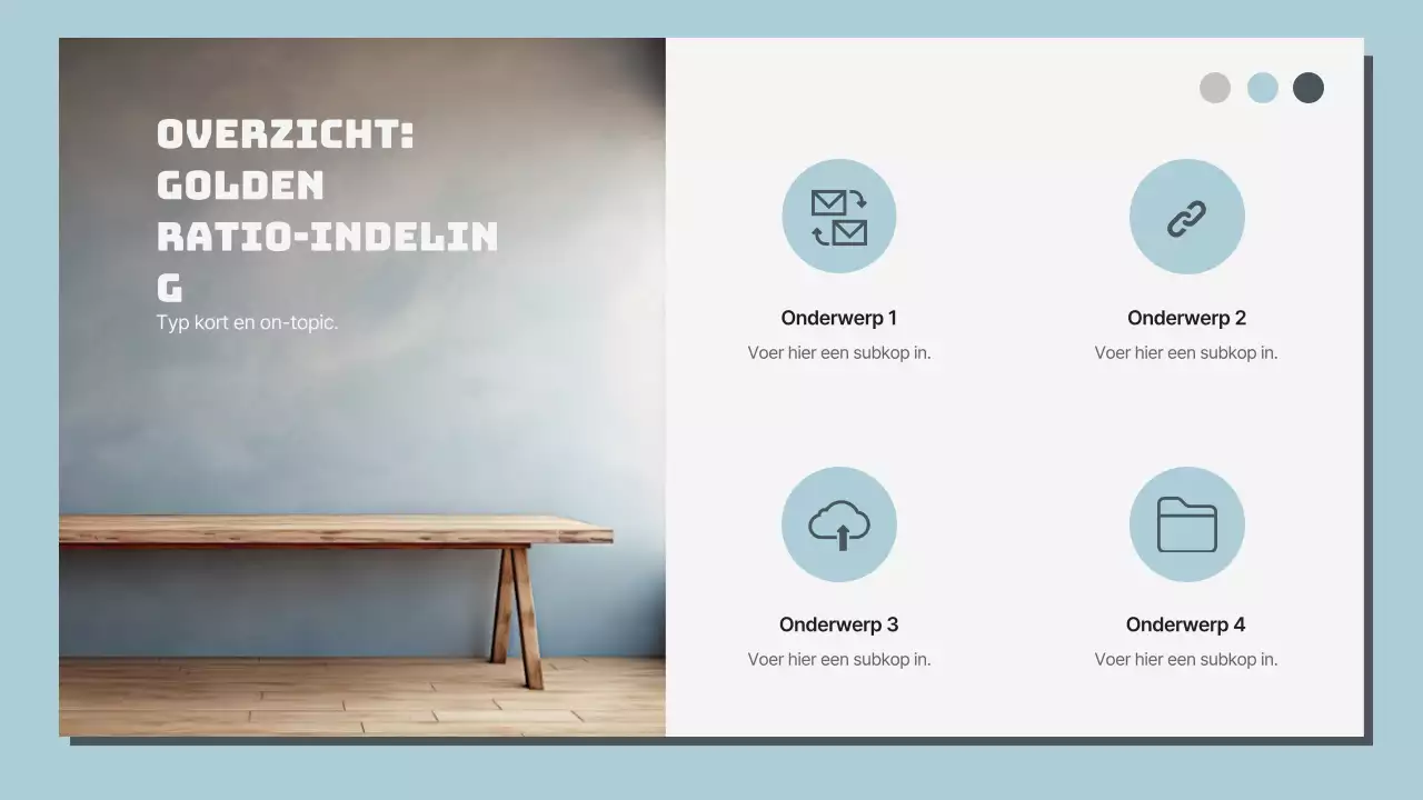 Hemelsblauw en Wit Klassiek Rapport met meerdere pagina's