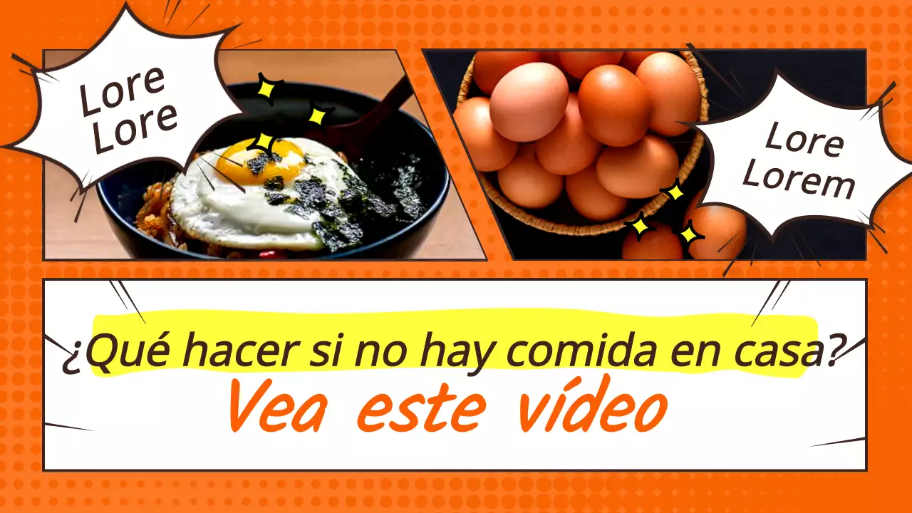 Receta superfácil de estilo pop art en naranja y amarillo