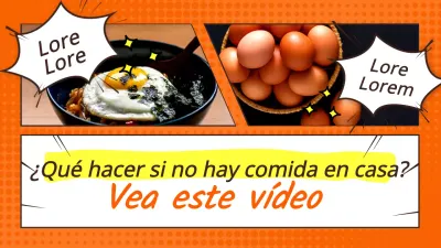 Receta superfácil de estilo pop art en naranja y amarillo
