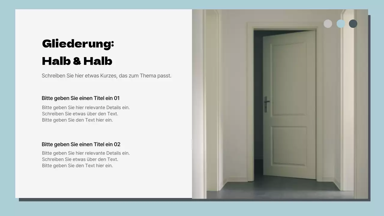 Himmelblau und Weiß Klassisches Mehrseiten-Layout Bericht