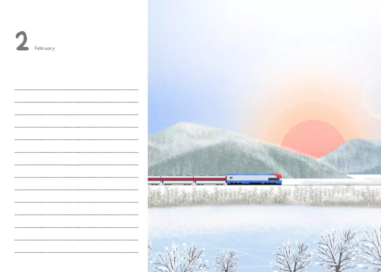 Cute calendars with cozy illustrations