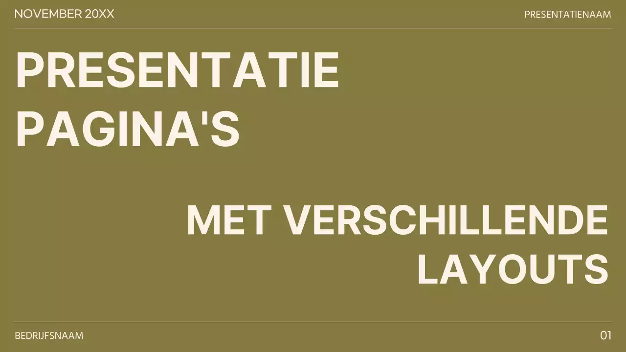 Khaki en Bruin Minimal Diverse Layout Pagina's Rapport