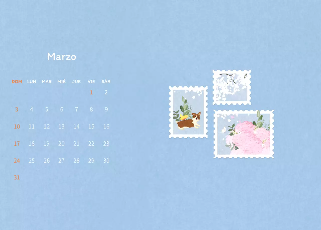 Ilustraciones de sellos con un concepto cálido