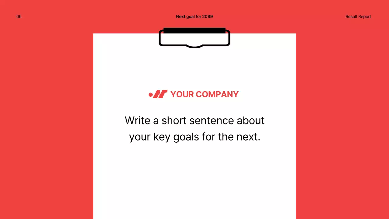 Red Modern Performance Report Presentation