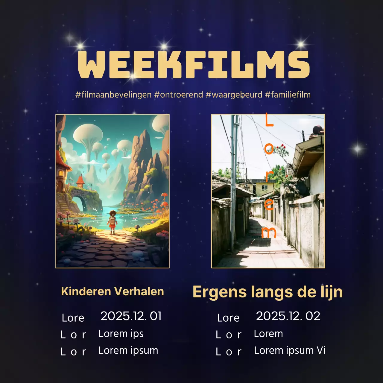 Luxe inhoud in goud en marineblauw Eindejaarsinformatie