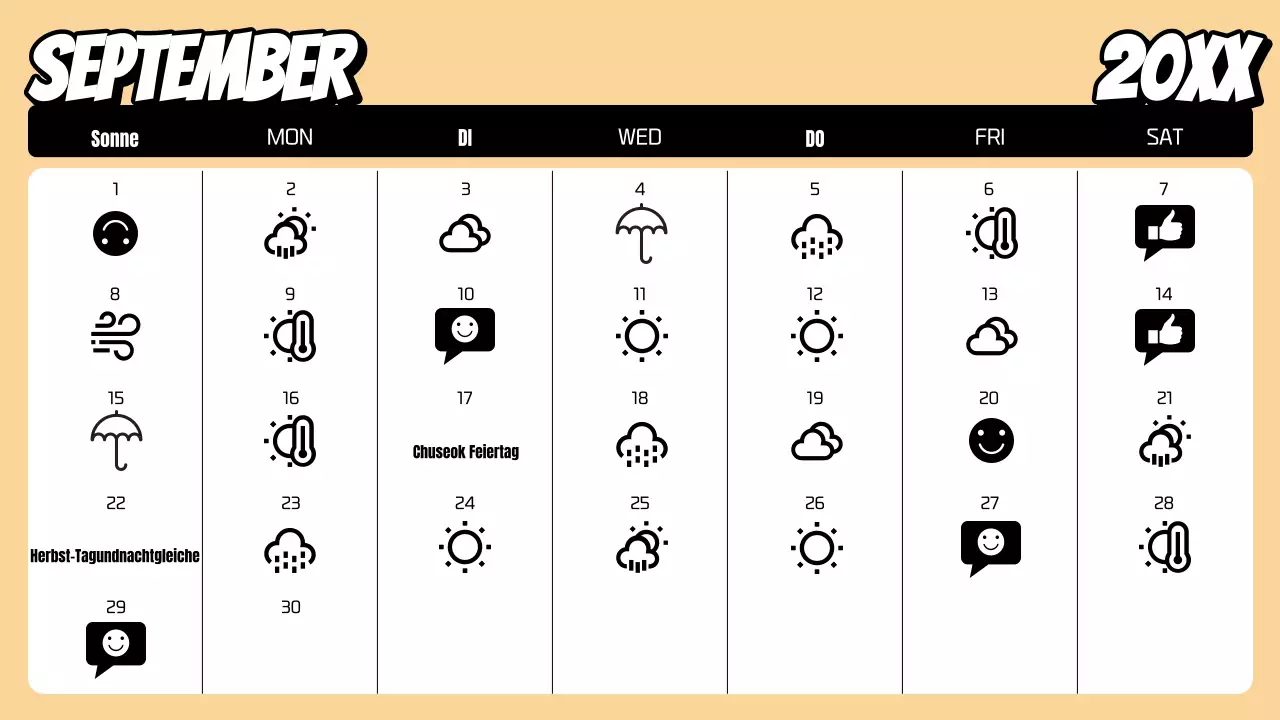 Ein Regenbogen von trendigen Kalenderplanern