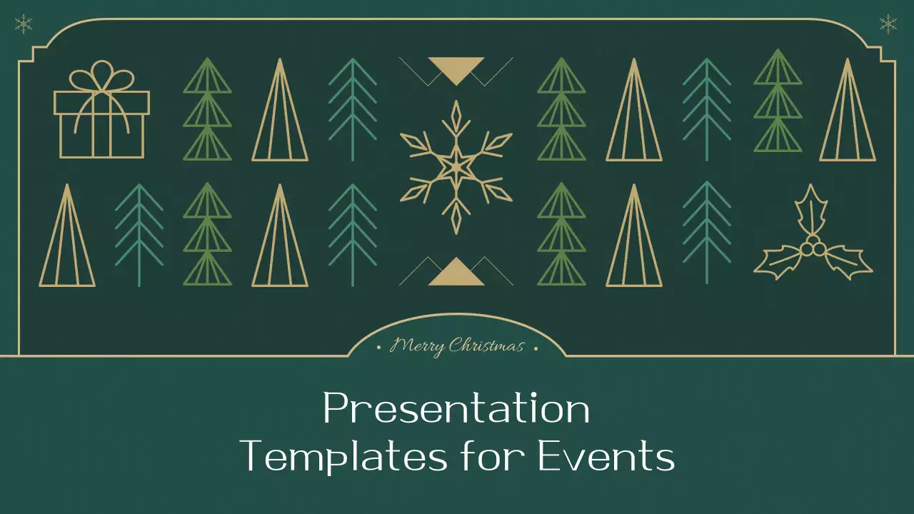 Green Elegant Christmas Event Presentation