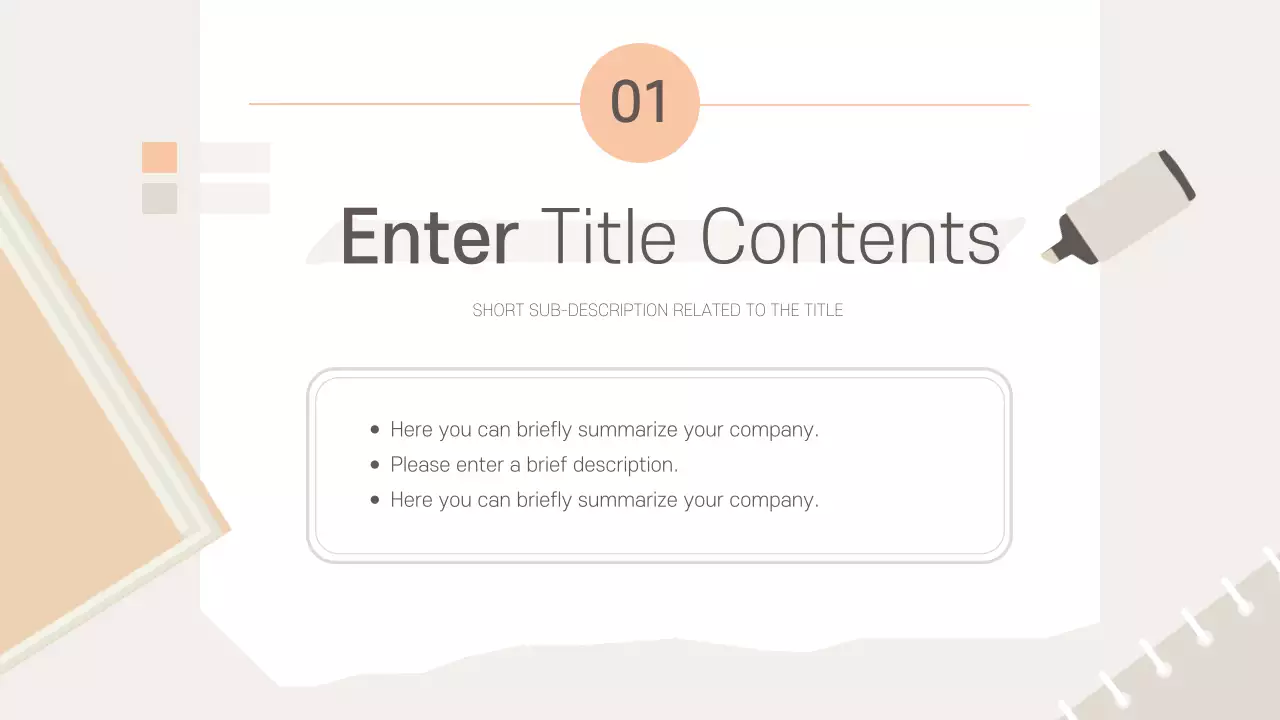 베이지 모던 오피스 프레젠테이션