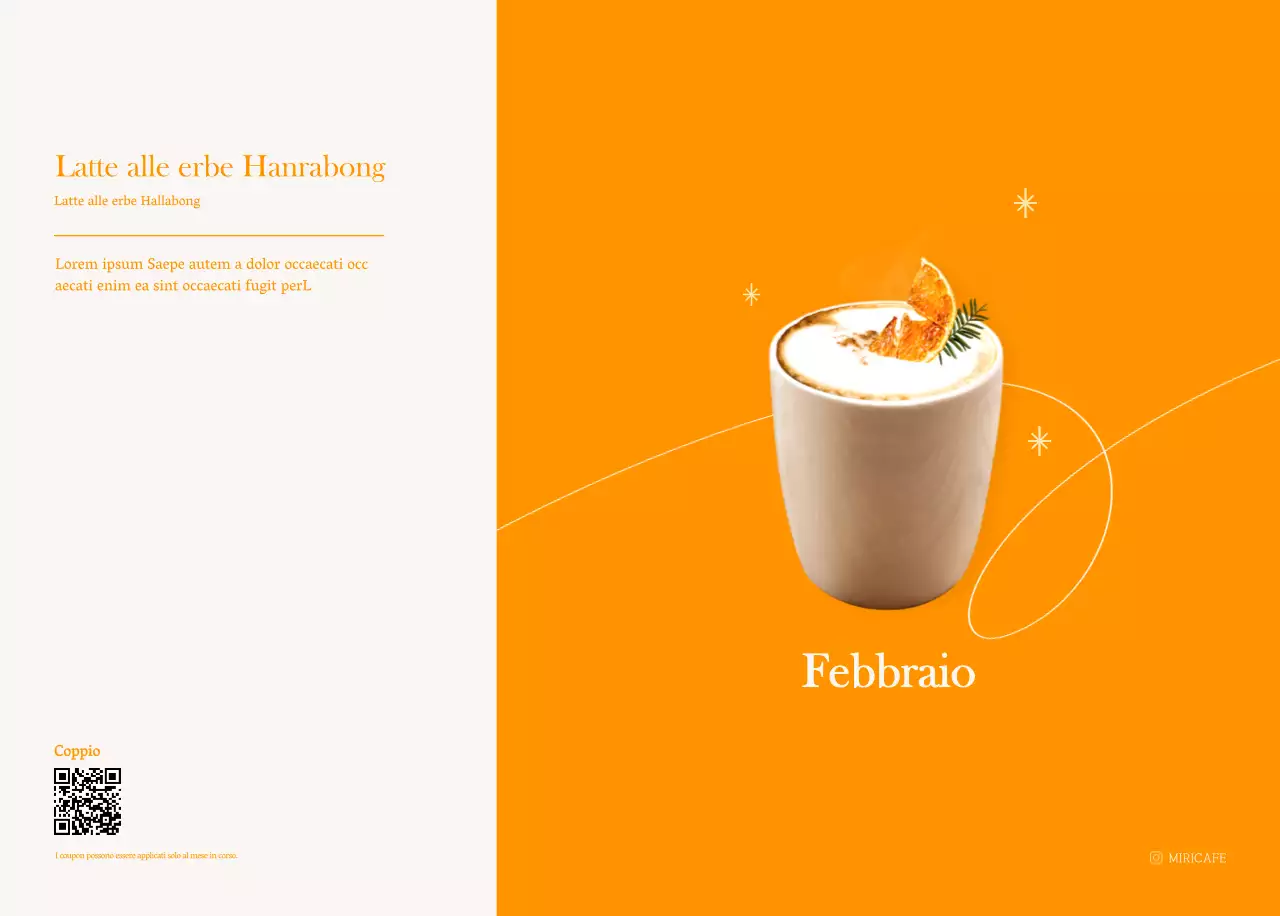 Calendario dei bar con i consigli per le bevande del mese