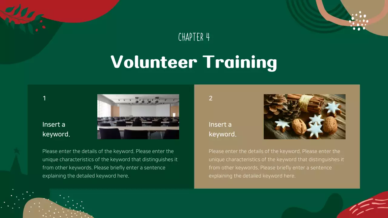Green Festive Volunteer Guide Presentation