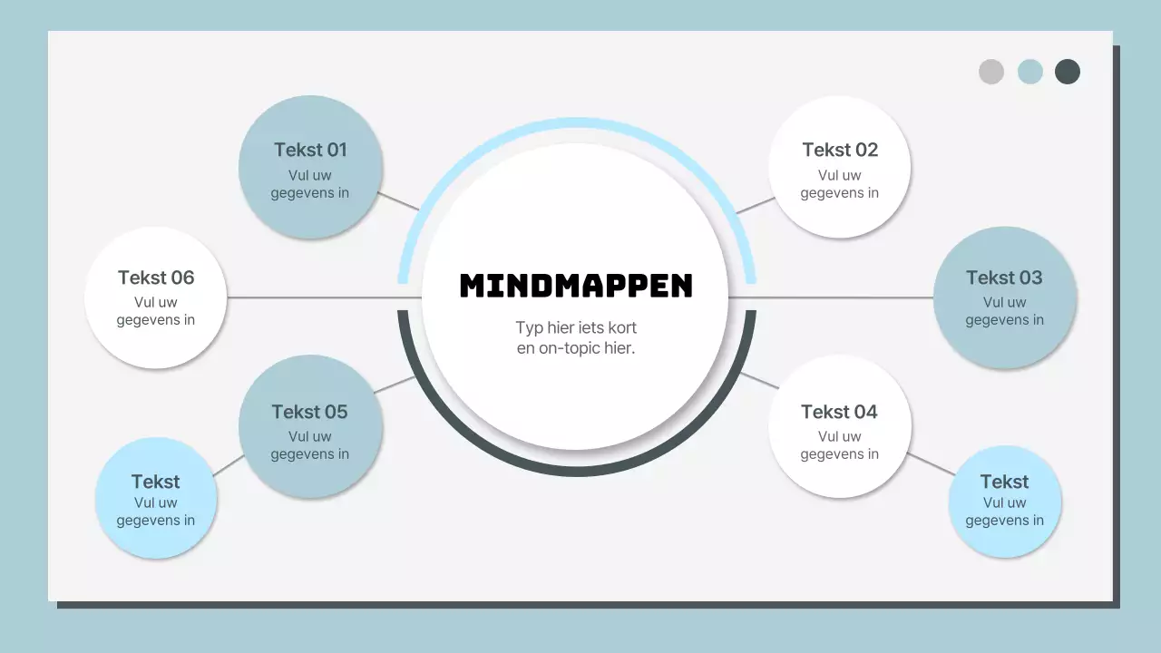 Hemelsblauw en Wit Klassiek Rapport met meerdere pagina's