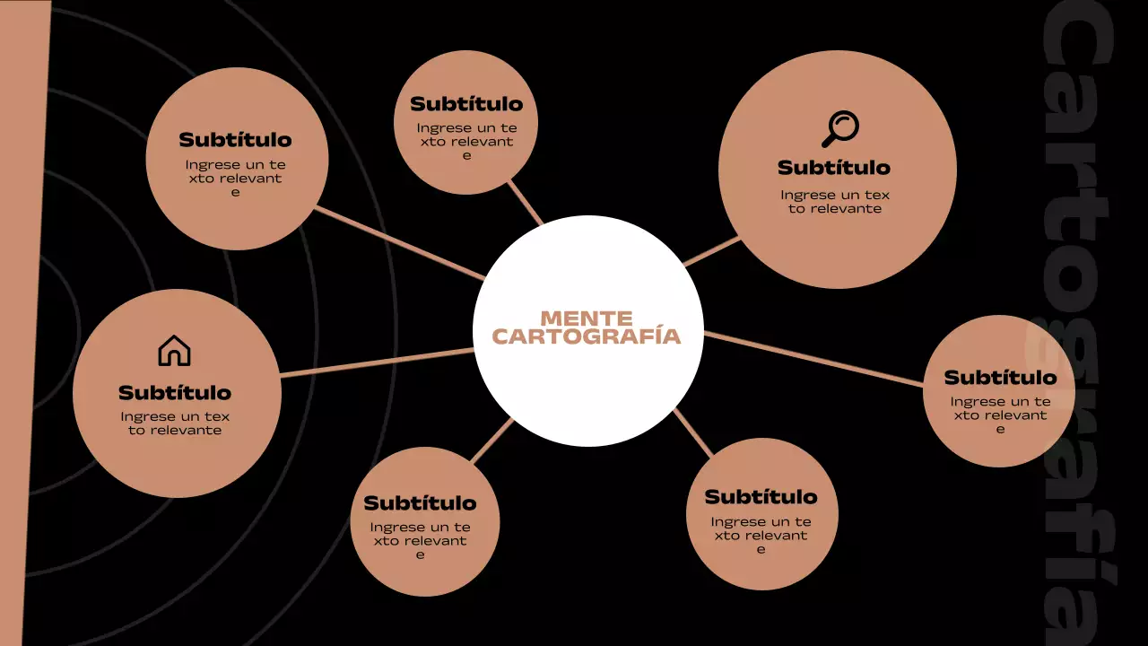 Informe de páginas con diseño mínimo múltiple en marrón y negro