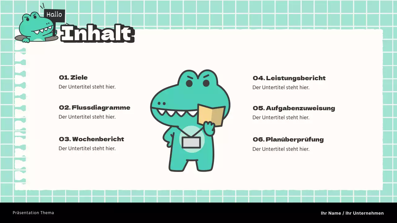 Mint und weiß trending marketing research note report