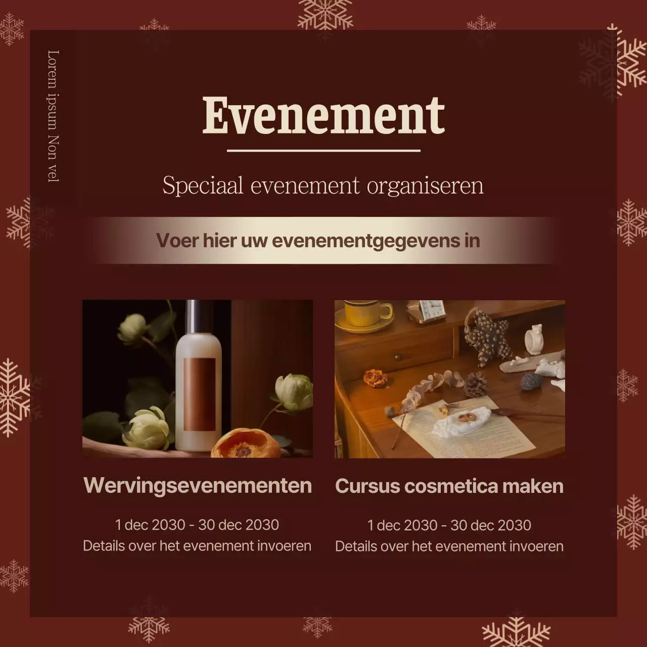 Promoot een eenvoudige merkkit in rood en groen