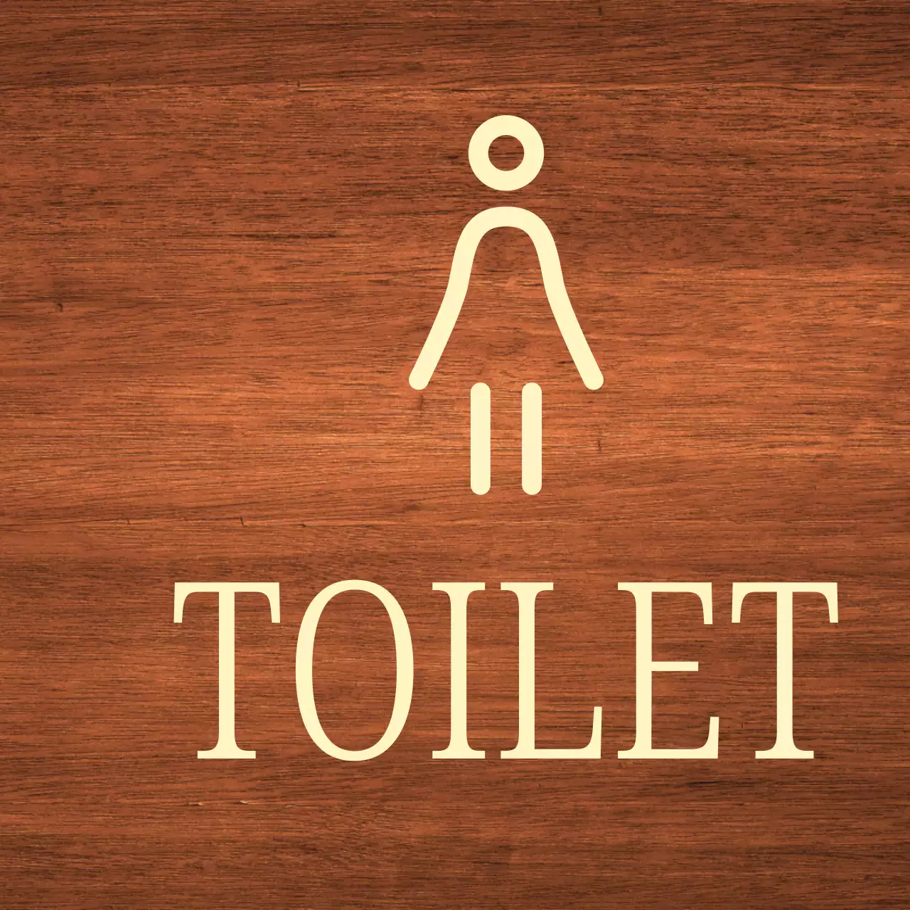 베이지색 여자 아이콘 화장실 위치 안내