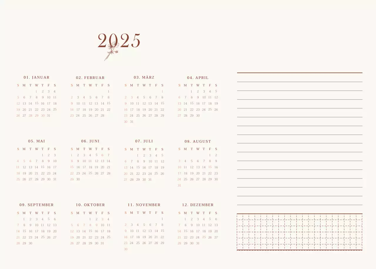 Emotionales Cafe-Fotolayout in Beige und Braun