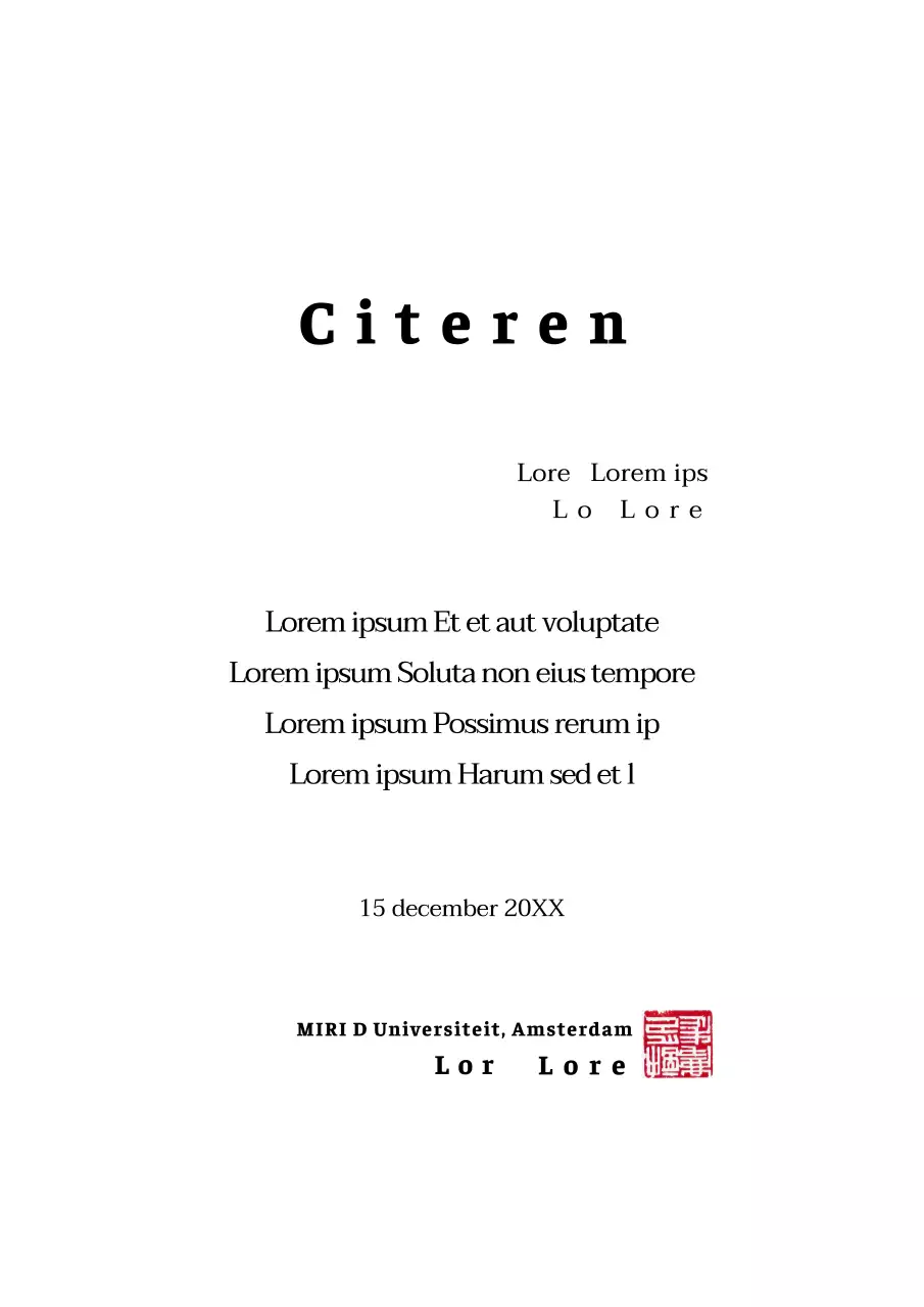 Universiteit Schoon en stijlvol citaat