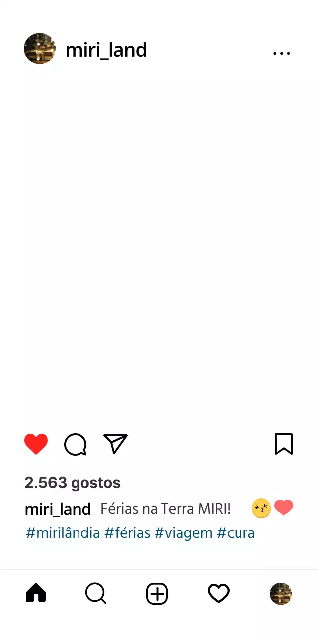 Uma zona simples para fotografias nas redes sociais do Instagram