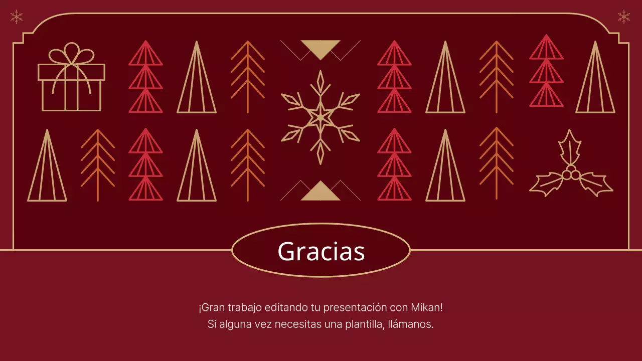 Un reportaje navideño clásico en rojo y beige