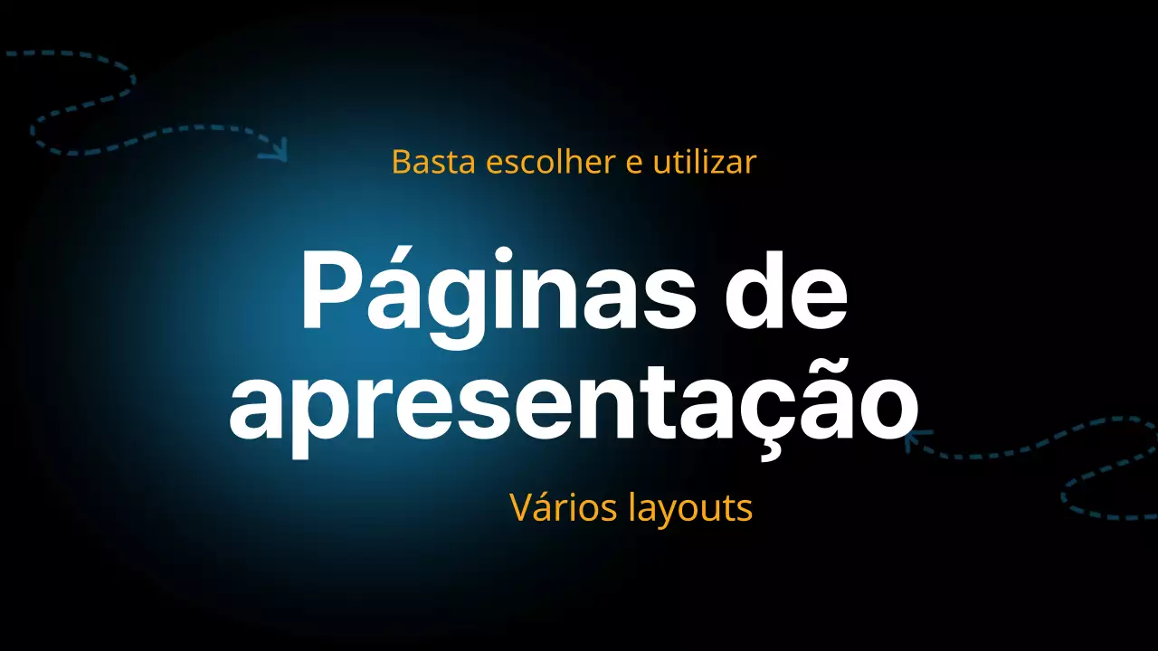 Preto e azul Moderno Versátil Layout Página Material