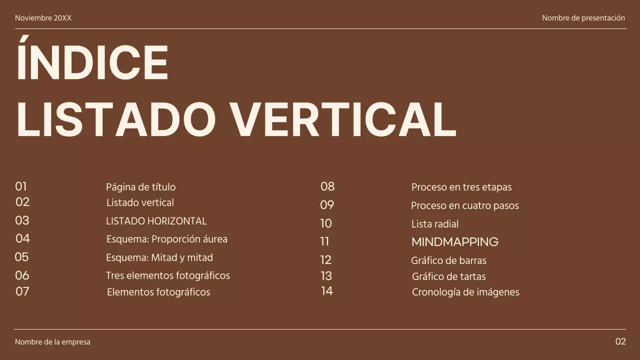 Caqui y marrón Minimal Diverse Layout Pages Informe