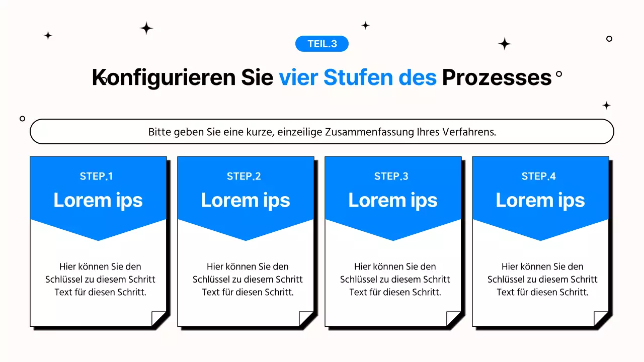 Einfache blaue und schwarze Büroarbeitspräsentation