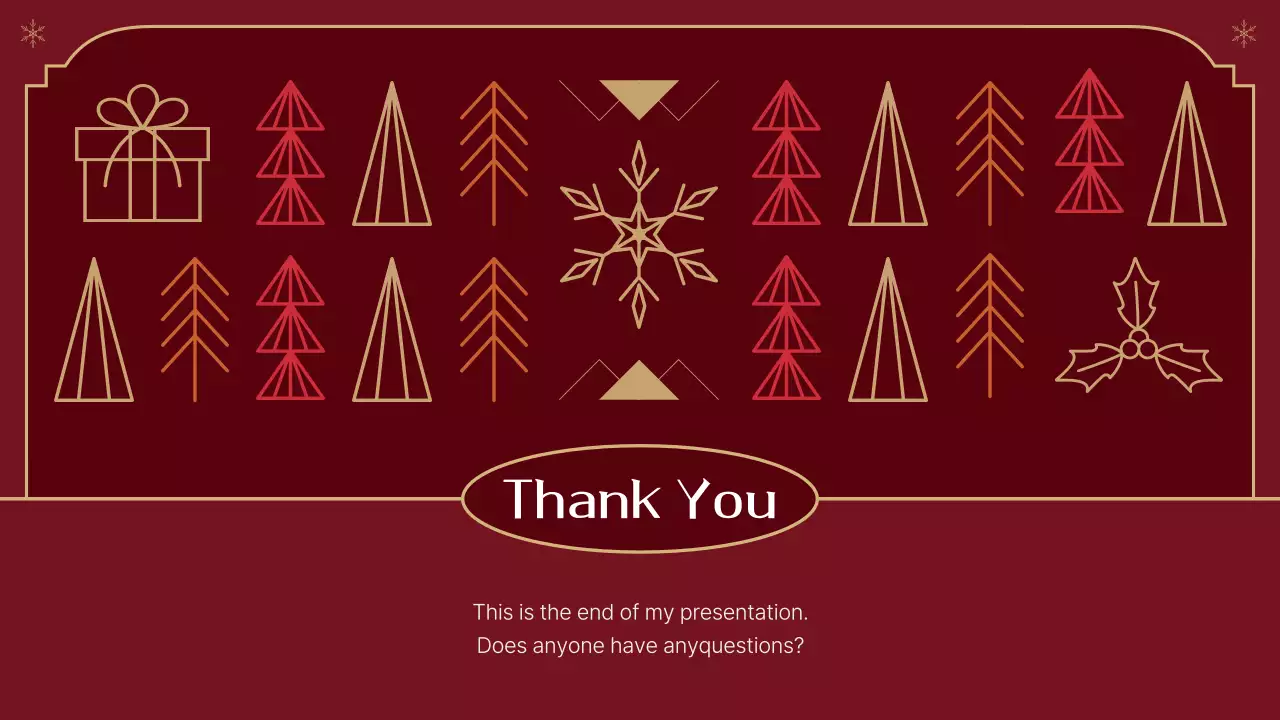 Wine Traditional Christmas Templates Presentation