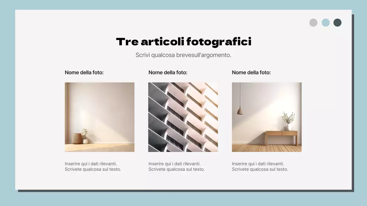 Rapporto di layout multipagina classico bianco e blu cielo