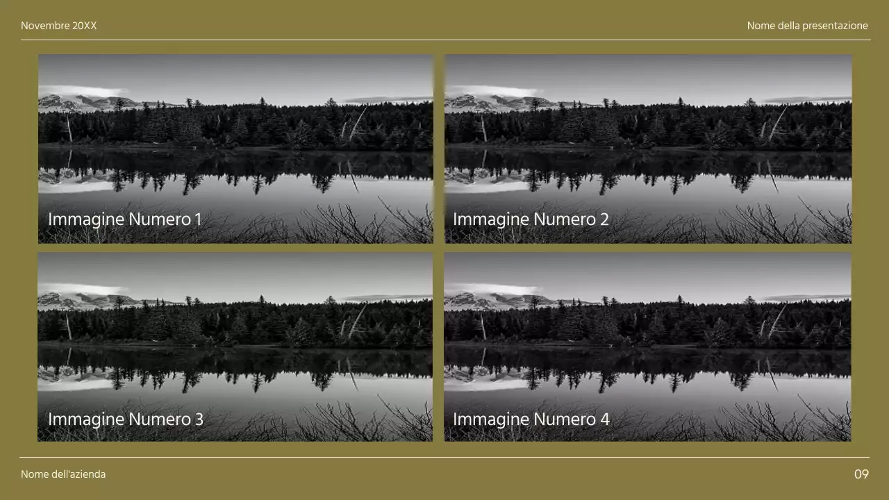 Relazione sulle pagine di Khaki e Brown Minimal Diverse Layout