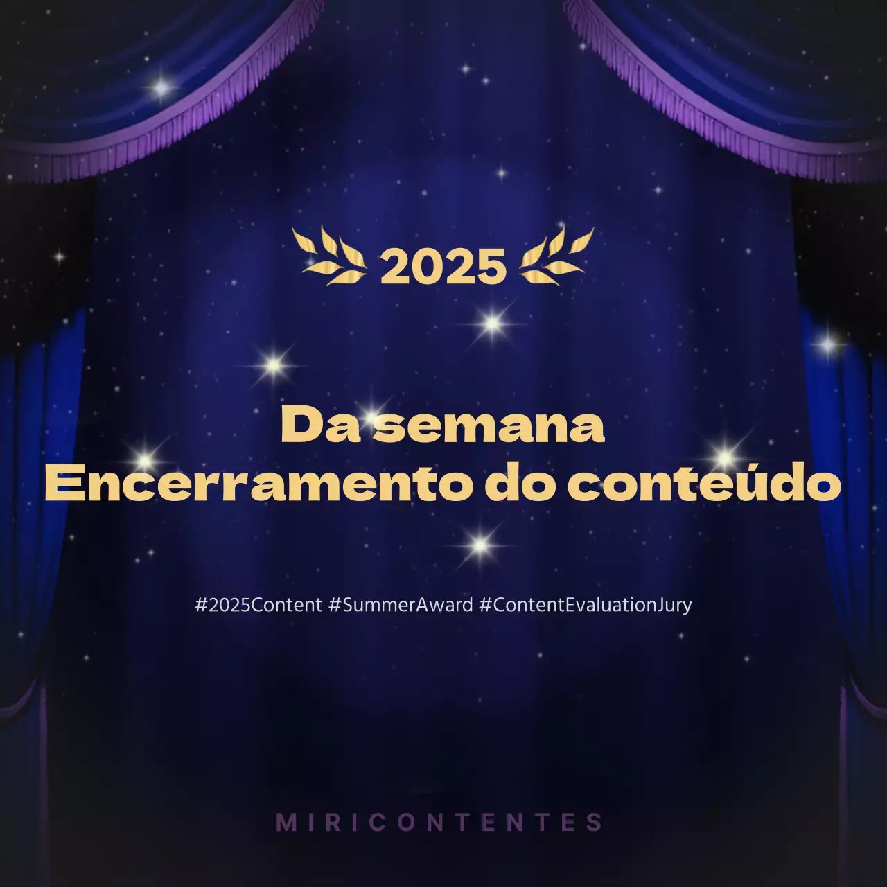 Conteúdo luxuoso em dourado e azul-marinho Informação de fim de ano