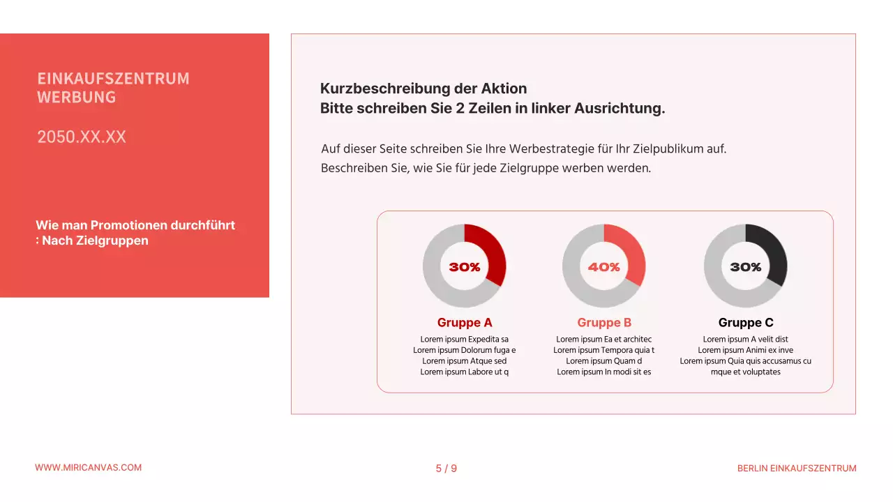 Ein einfacher orange-schwarzer Werbeslip