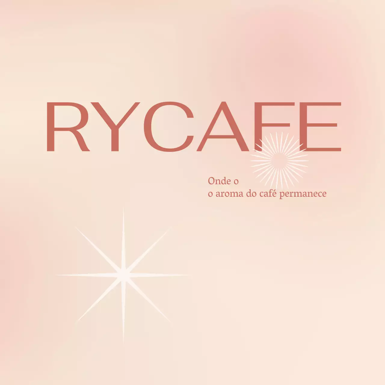 Conceito da série Cafe Rosa Bege Gradiente