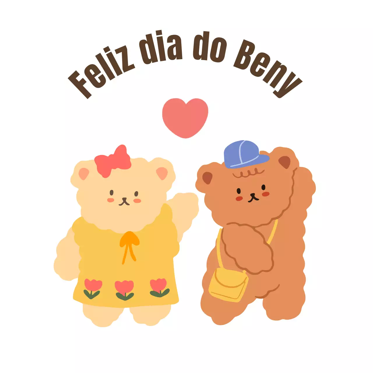 Desenho de papel de carta com dois ursinhos de peluche muito giros juntos