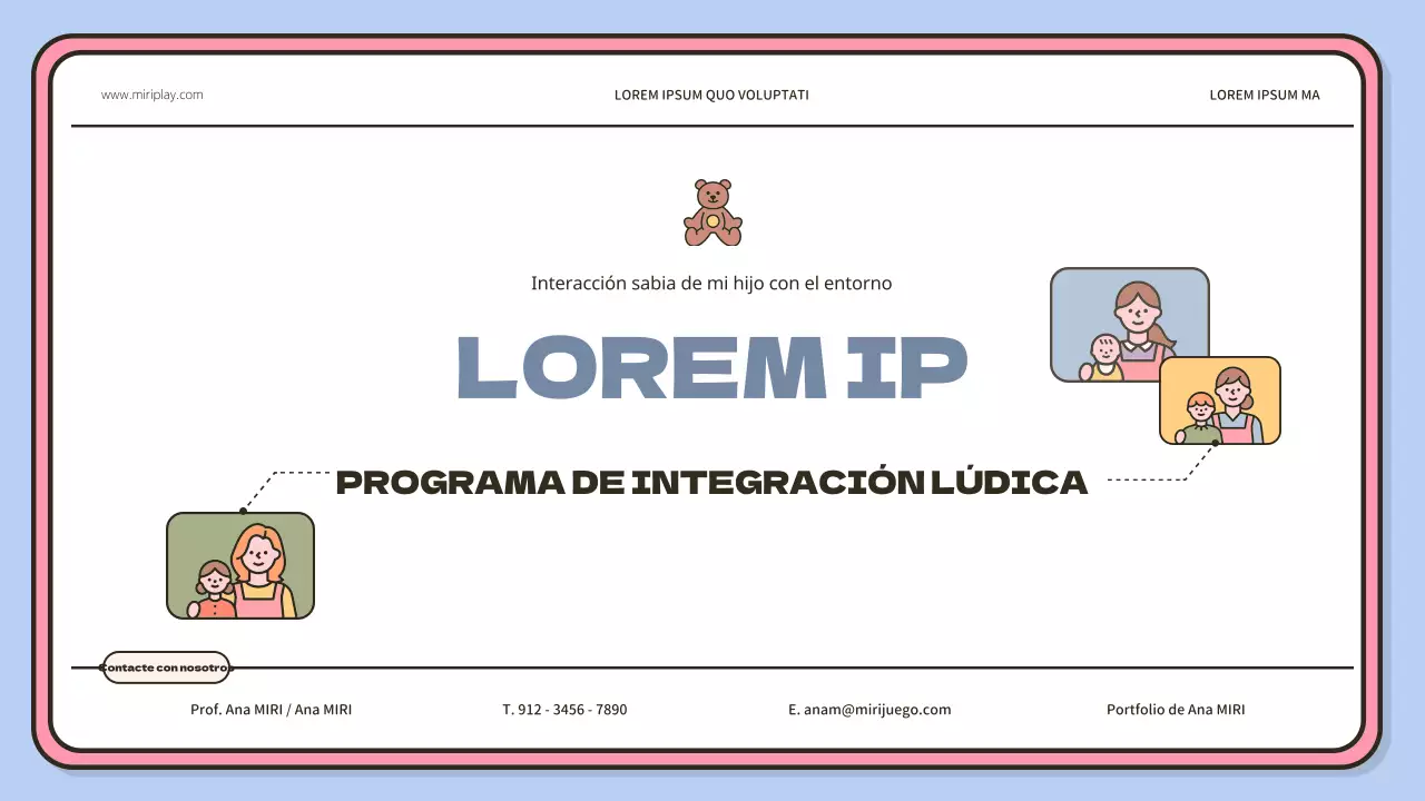 Una bonita cartera de monitor para bebés y niños pequeños en azul claro y rosa