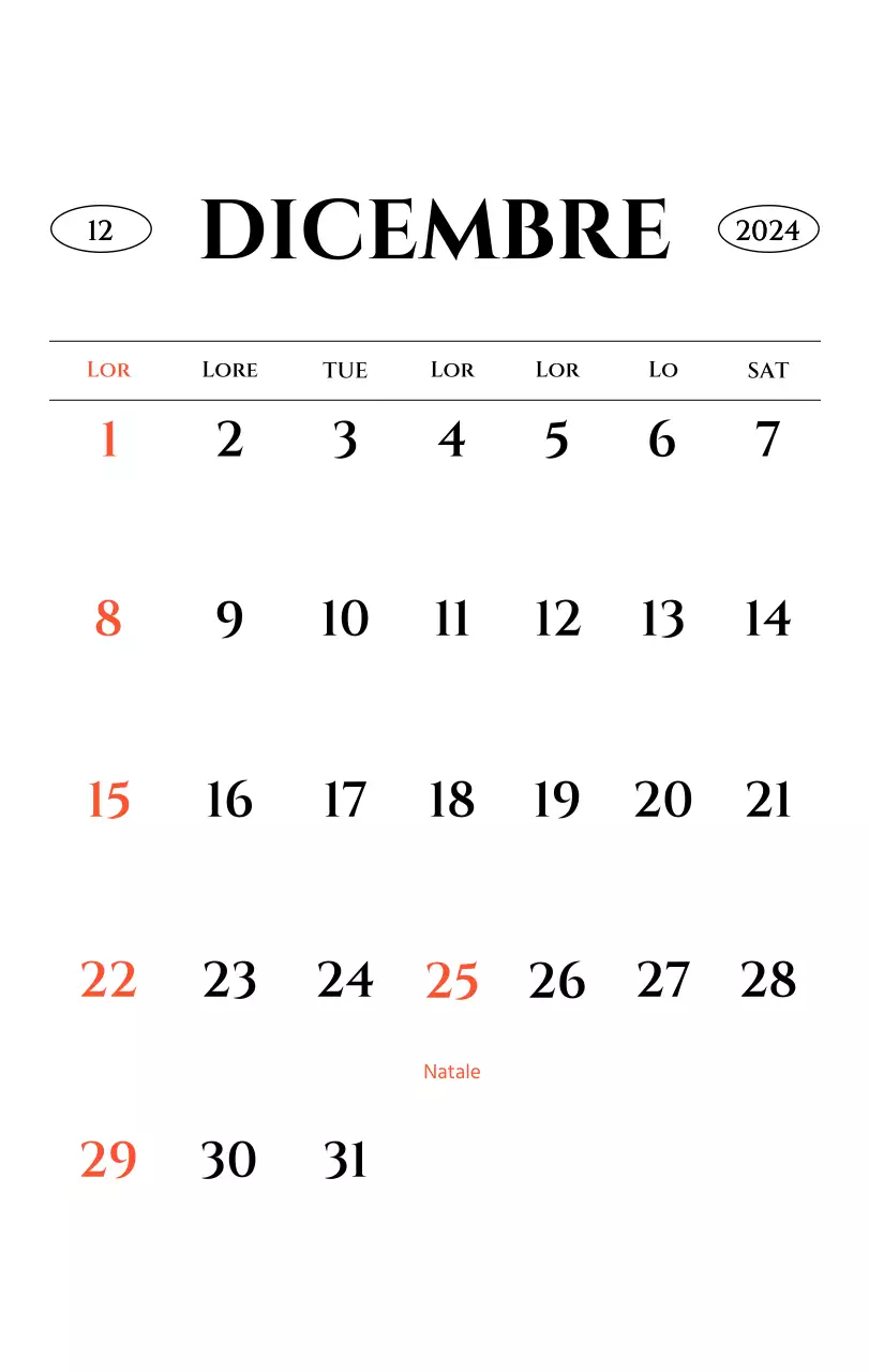 Calendario da parete in stile semplice con concetto di fotografia di viaggio emozionale in bianco e nero