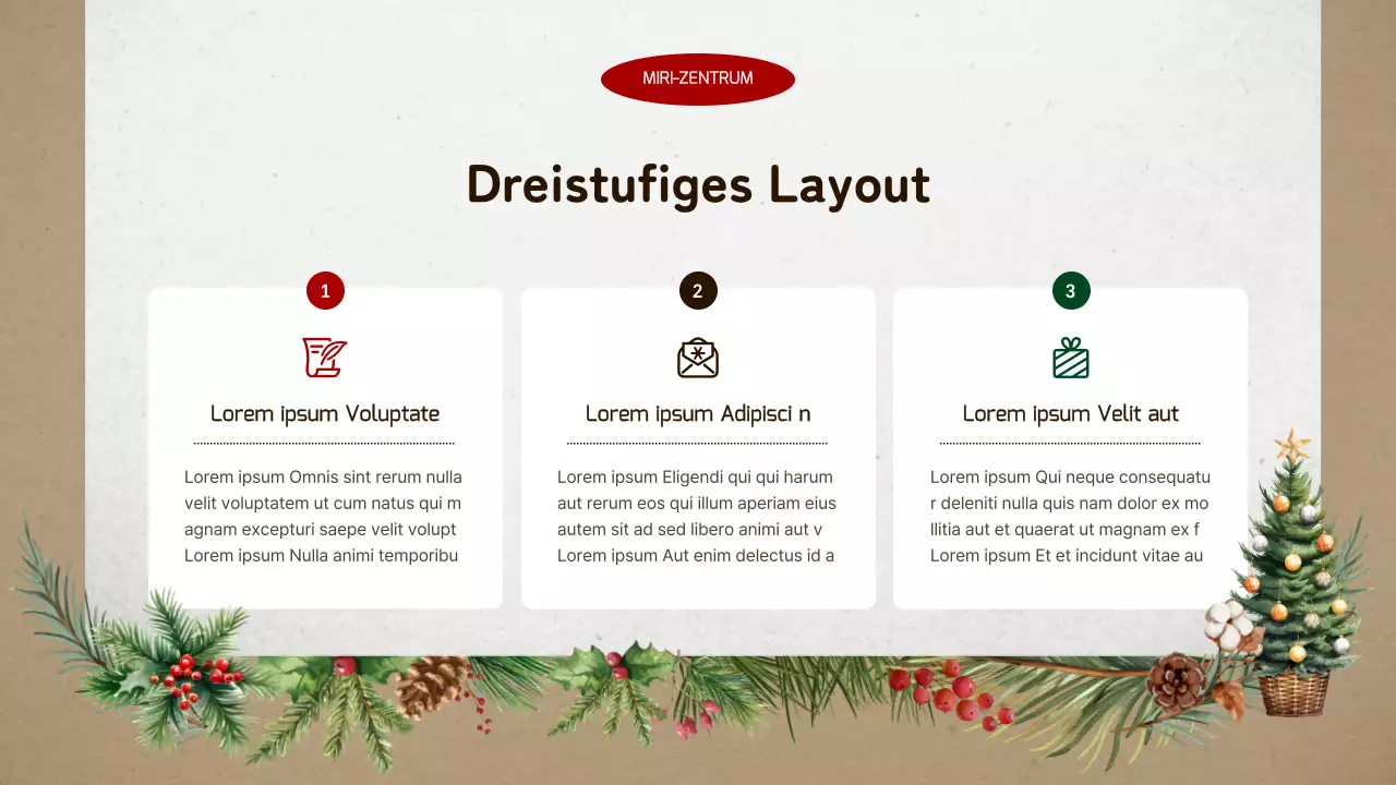 Vintage brown and beige winter break volunteer training guide