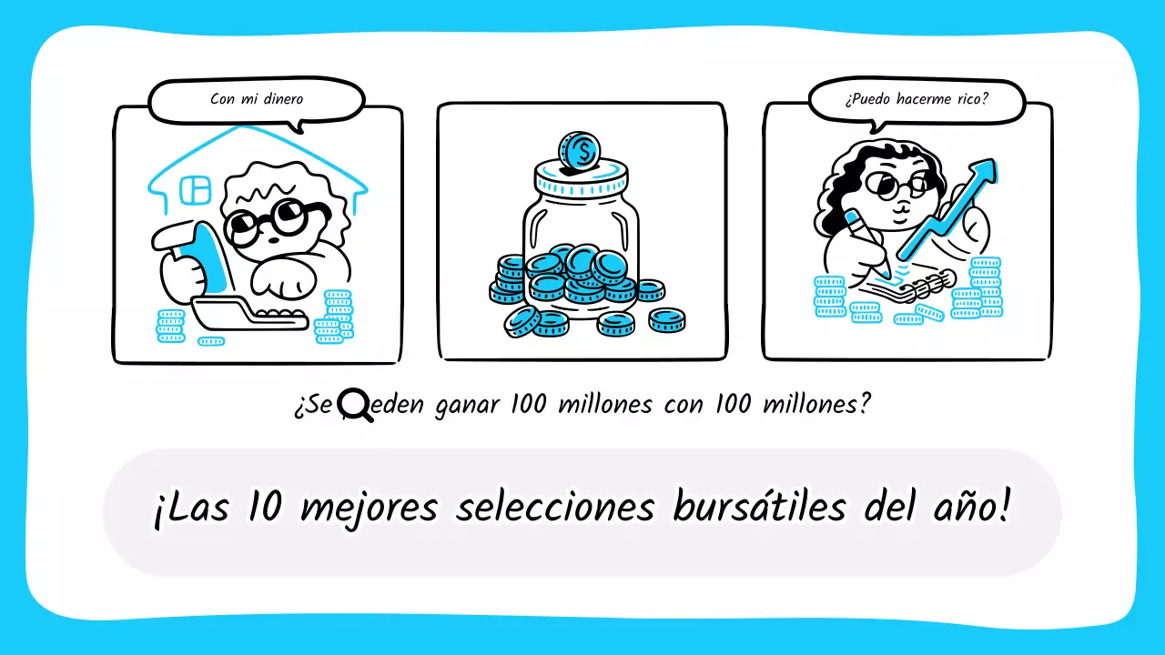 Selecciones en azul claro y negro