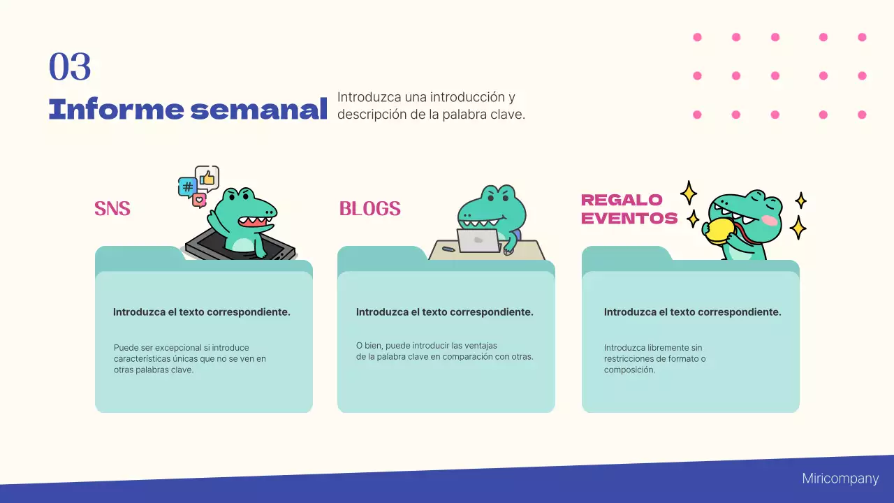 Informe del estudio de marketing Blue and Mint Simple