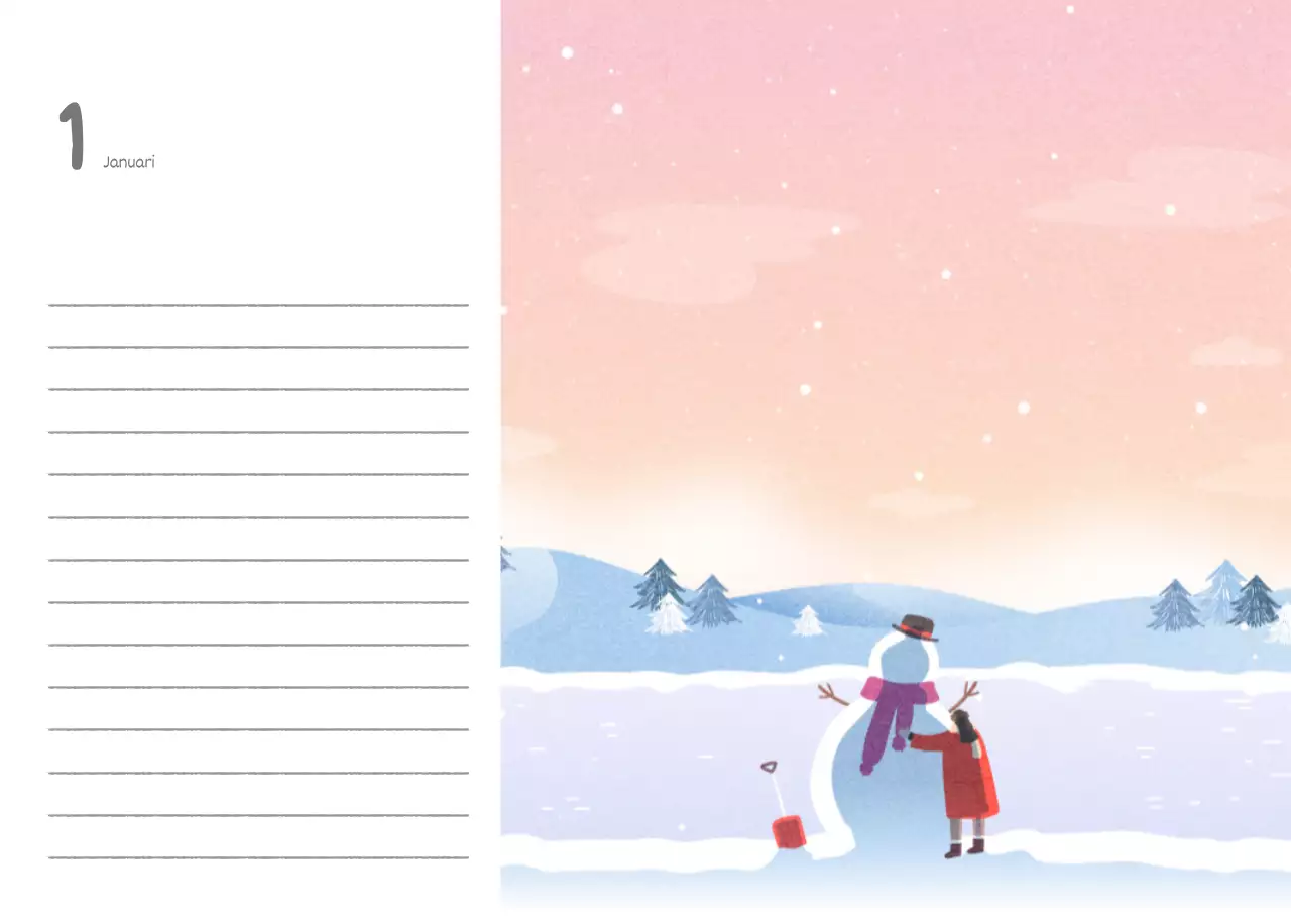 Schattige kalenders met schattige illustraties