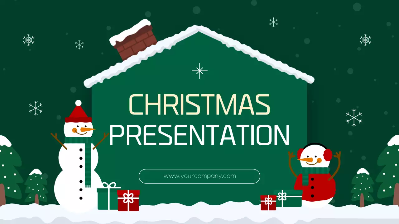 그린 심플 크리스마스 프레젠테이션